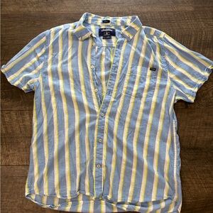 Chubbies Blue and Yellow Striped Casual Shirt